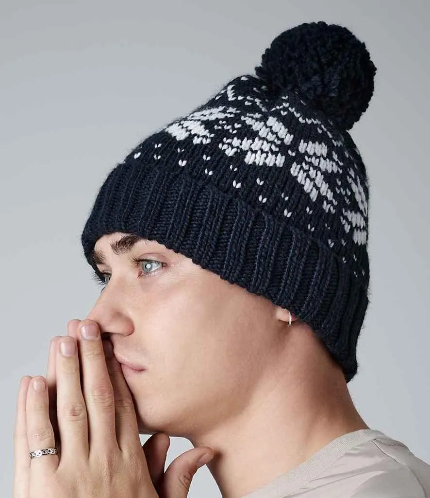 Beechfield Fair Isle SnowstarÂ® Beanie