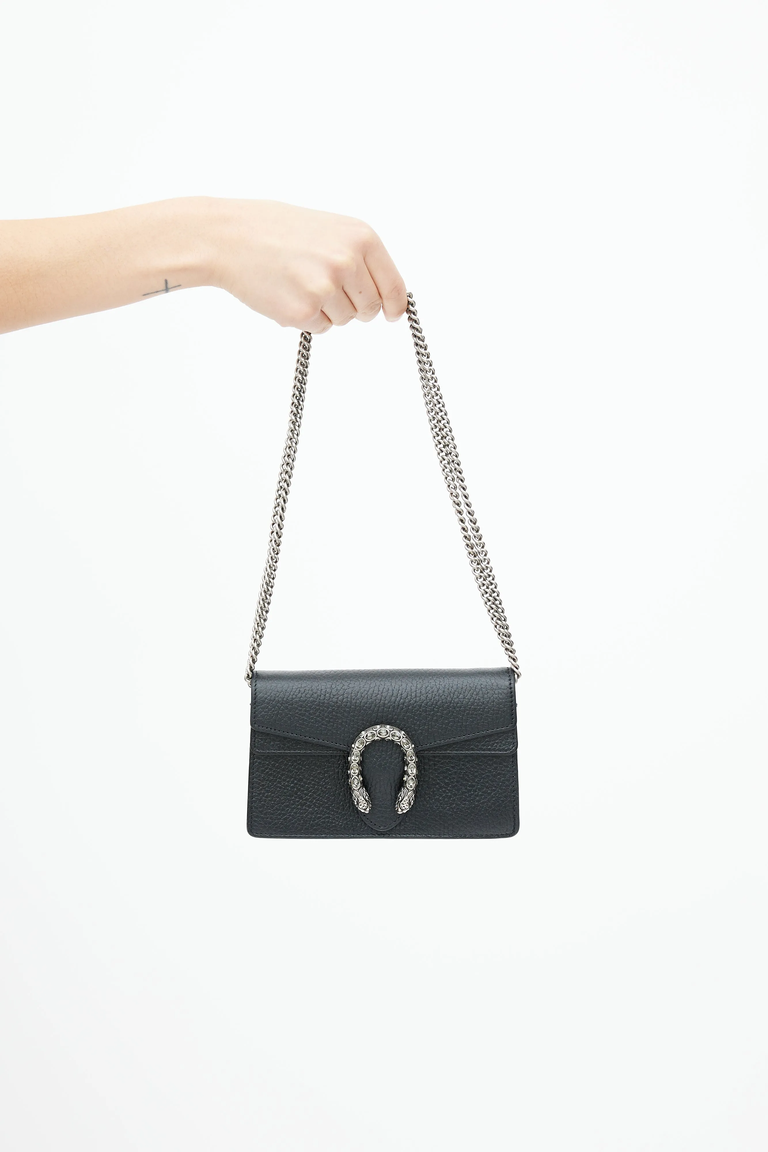 Black Dionysus Leather Mini Bag
