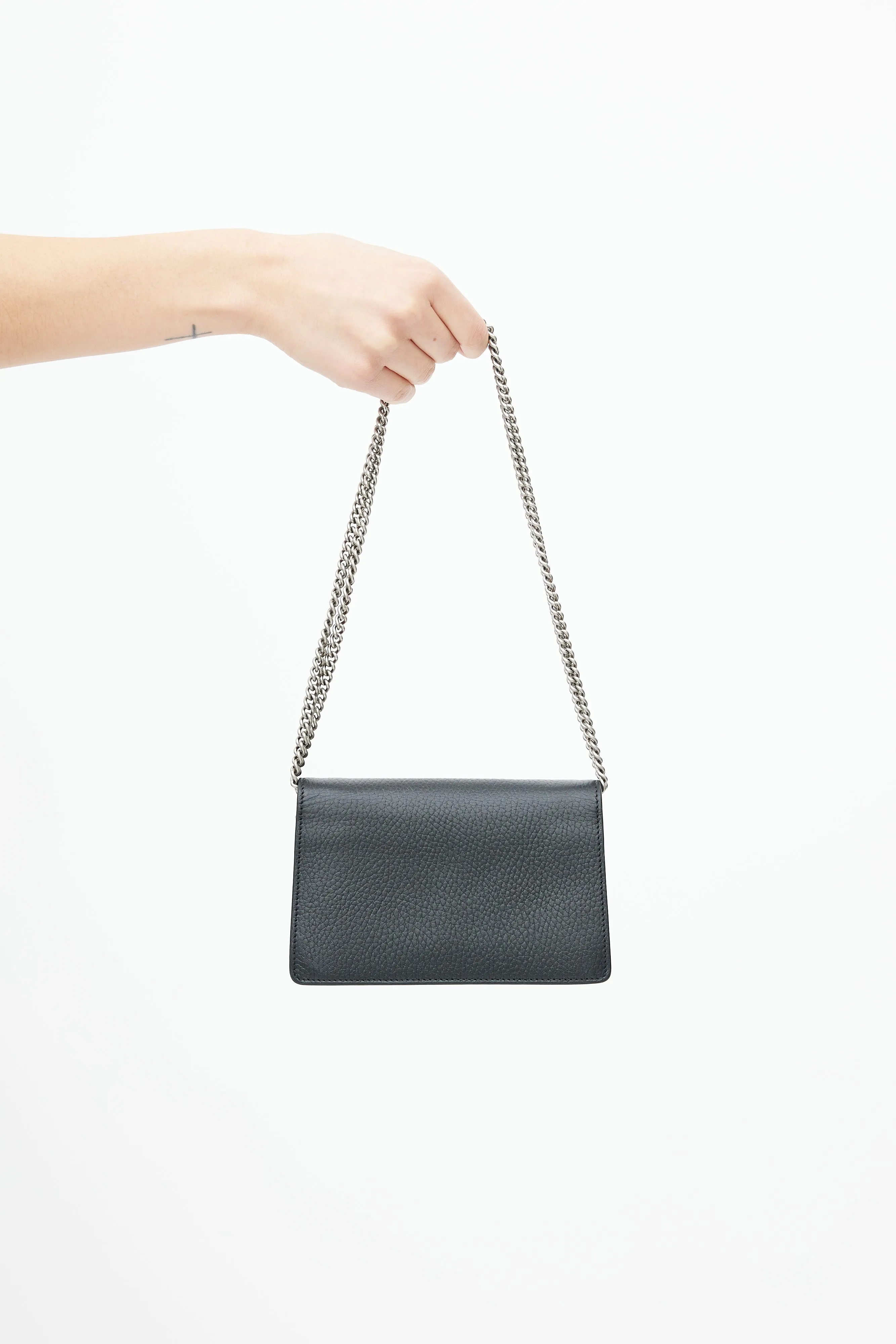 Black Dionysus Leather Mini Bag