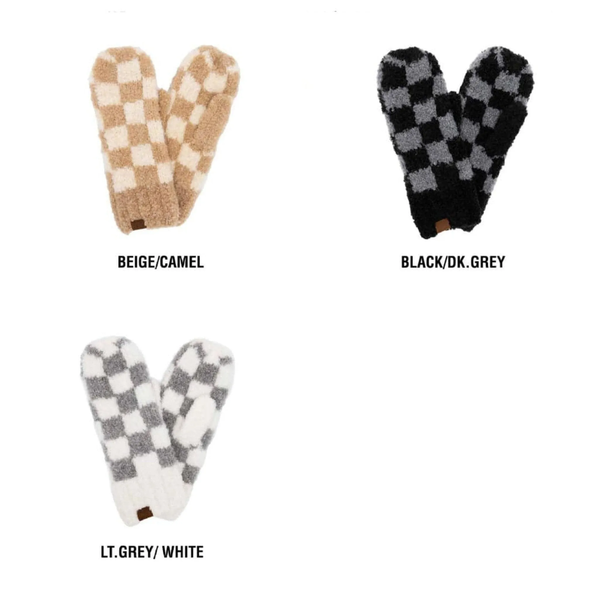 CC Checkered Boucle Oh-So-Soft Mittens