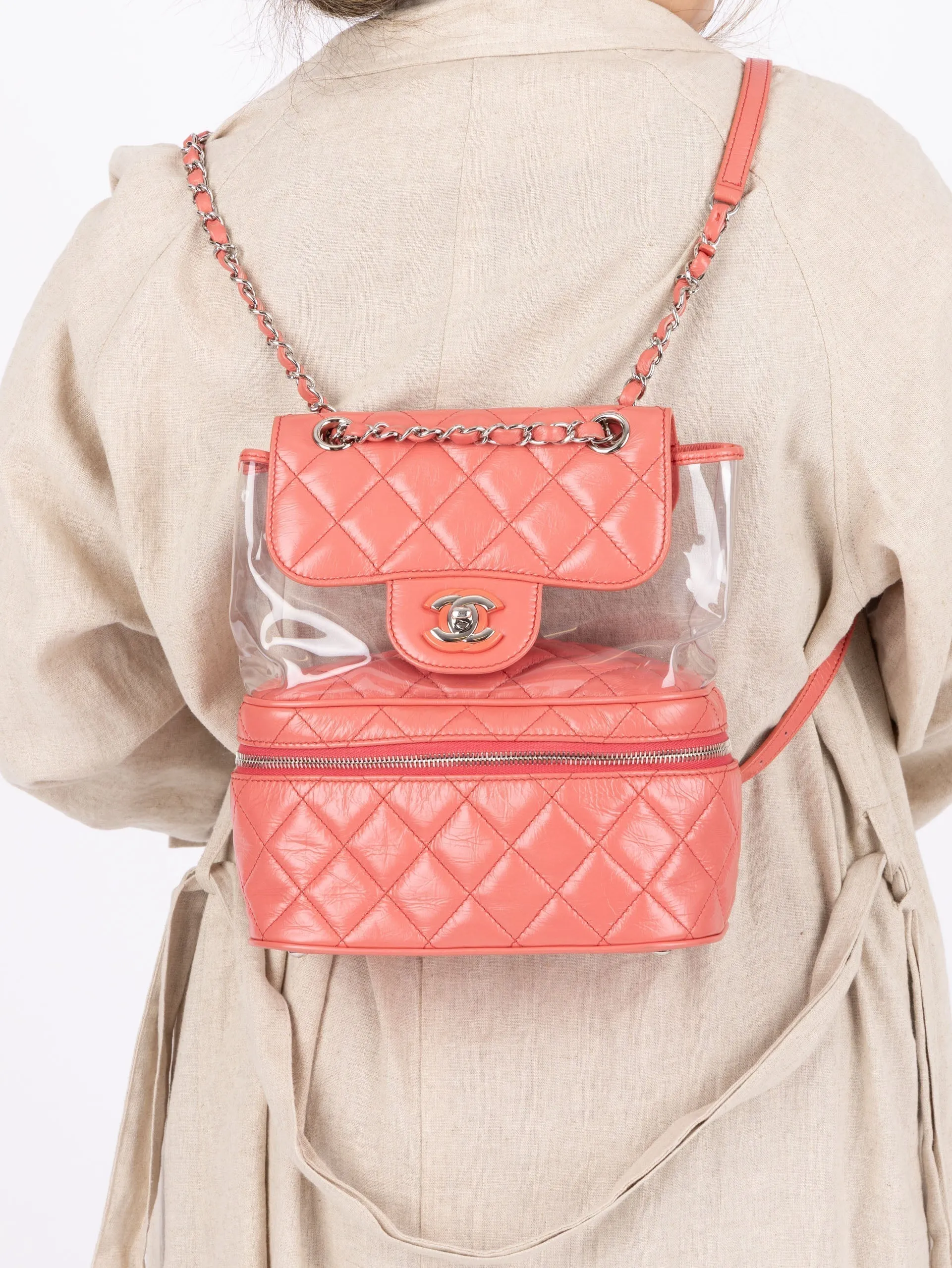 Chanel 2018 Calfskin Aquarium Backpack
