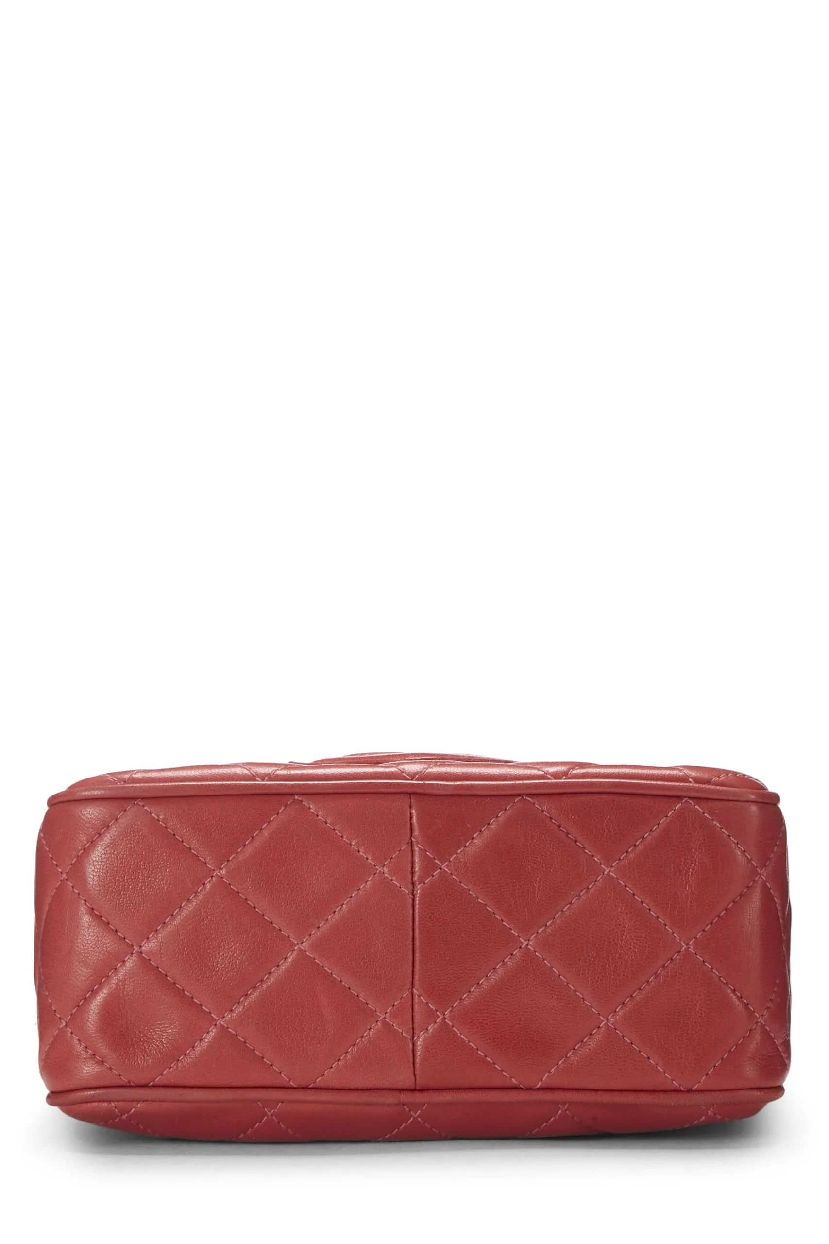 Chanel,  Pink Lambskin Diamond 'CC' Tab Camera Bag Mini, Pink