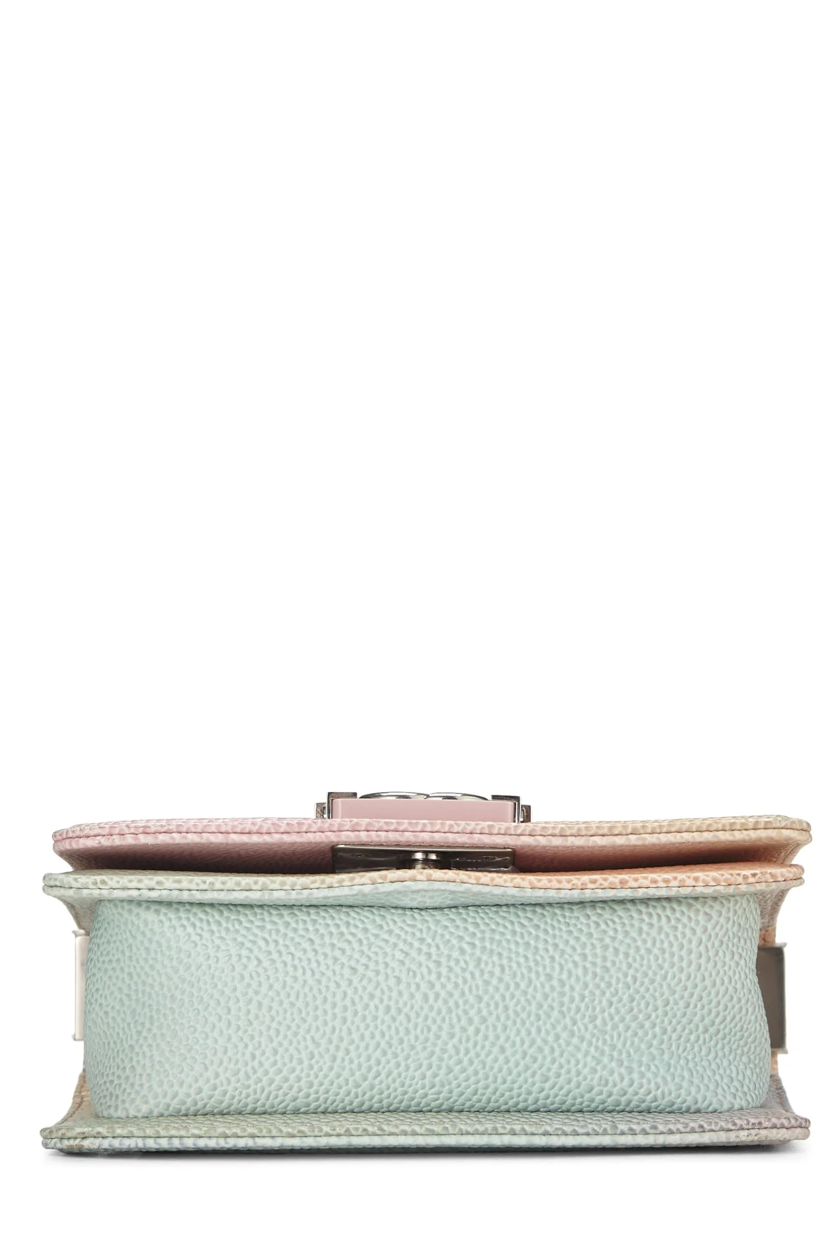 Chanel,  Rainbow Quilted Caviar Boy Bag Mini, Multi