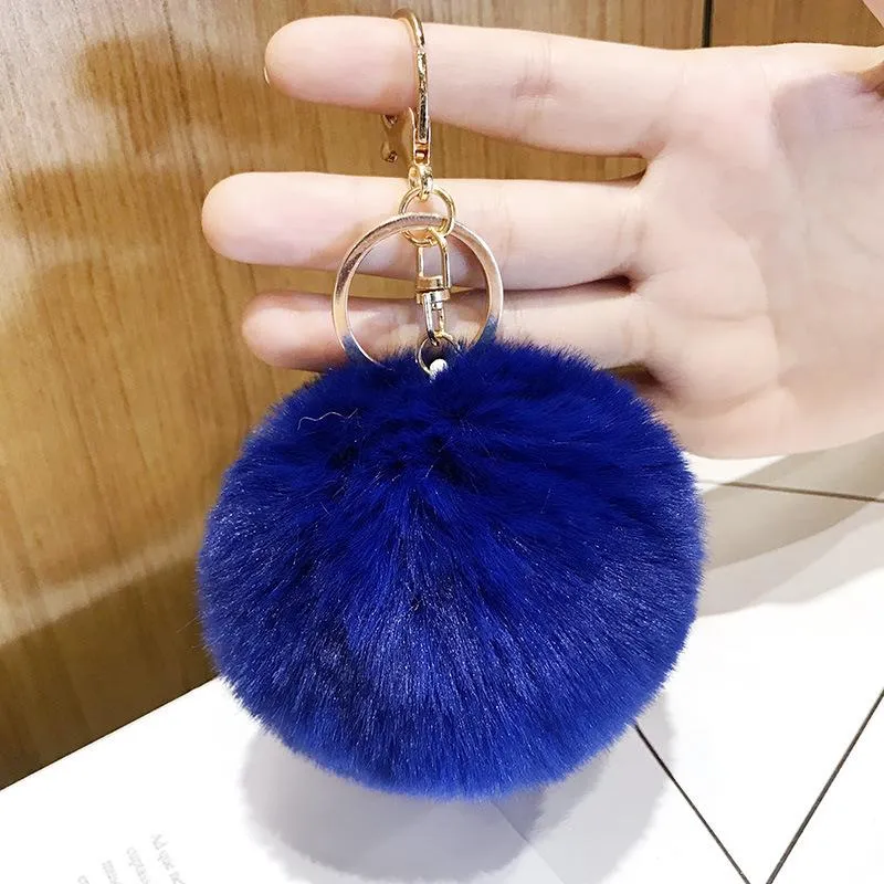 Colorful Fluffy Balls Keychains