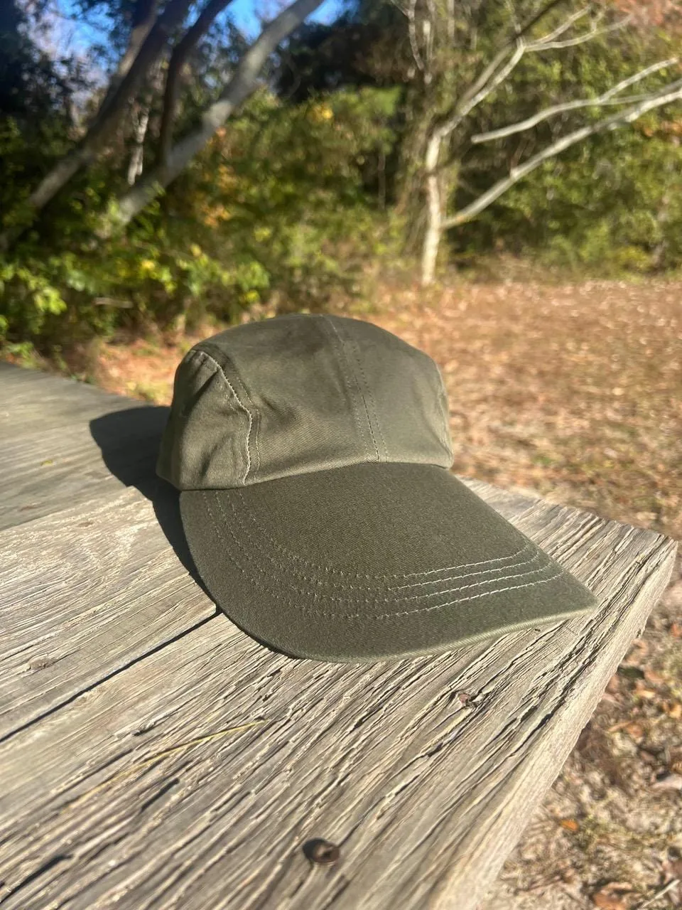CTM® Cotton Long 5 Inch Bill Visor Baseball Cap