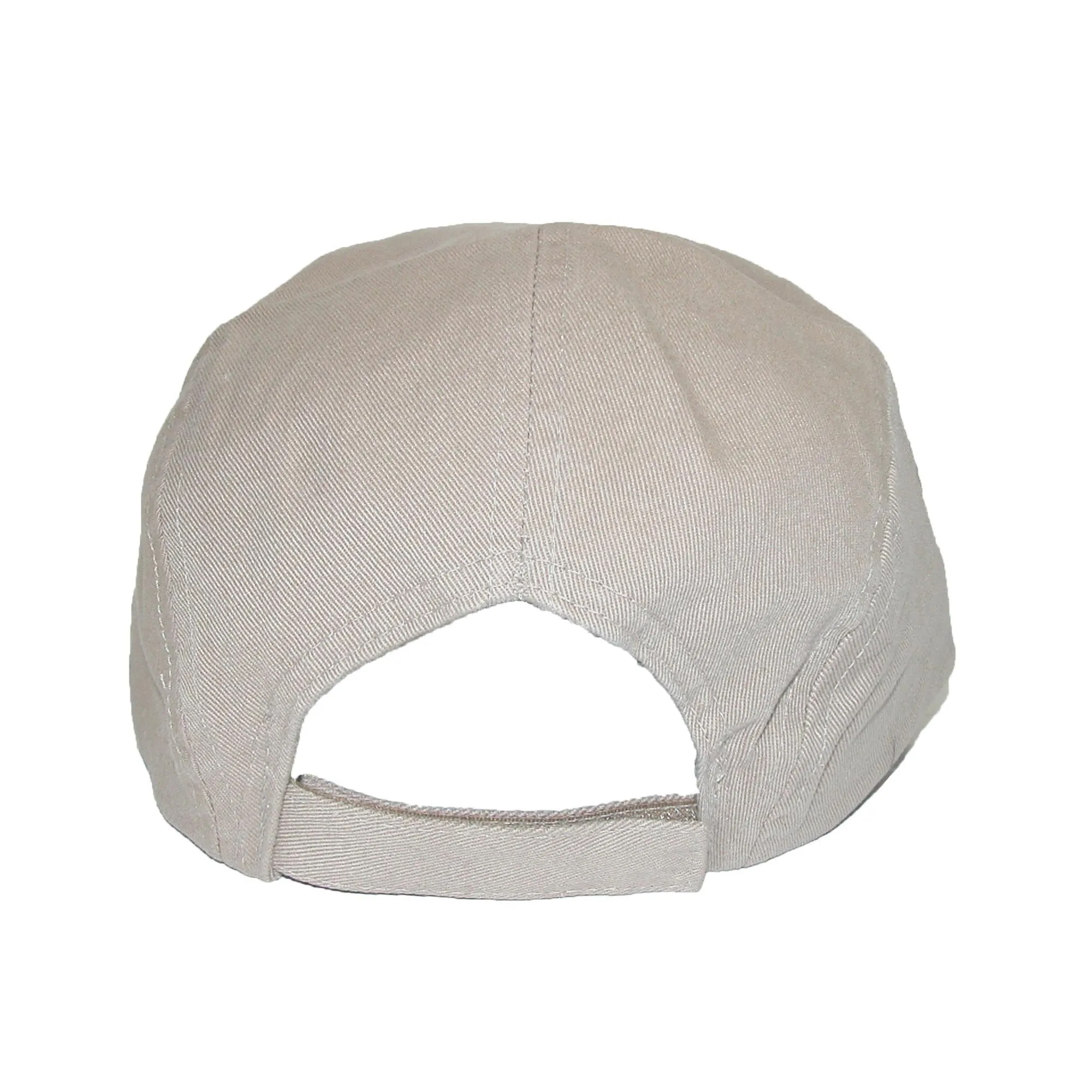 CTM® Cotton Long 5 Inch Bill Visor Baseball Cap