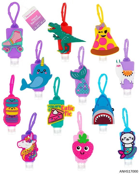 Expressions Novelty Silicone Keychain Hand Sanitizers - Item #ANHS17000