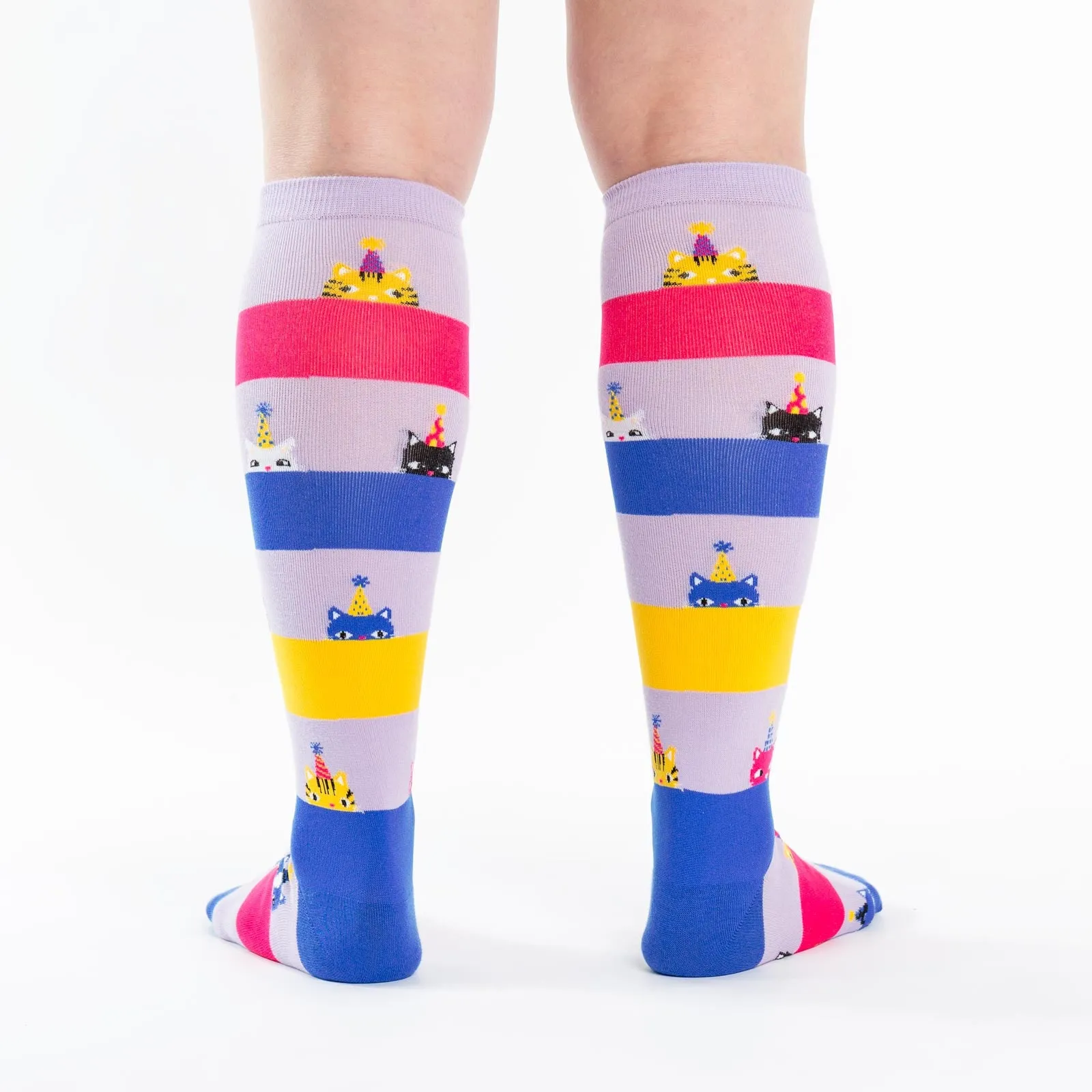 Happy Purrday Knee High Socks (Women's)
