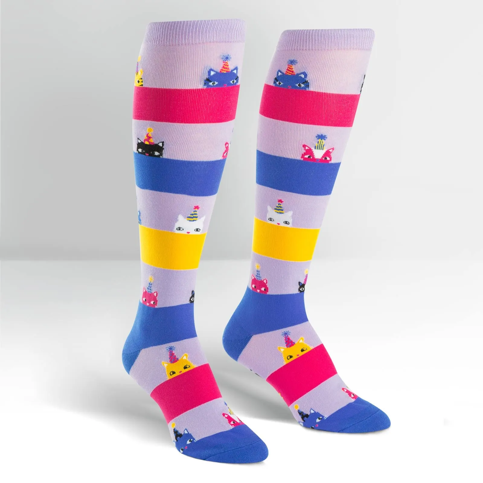 Happy Purrday Knee High Socks (Women's)