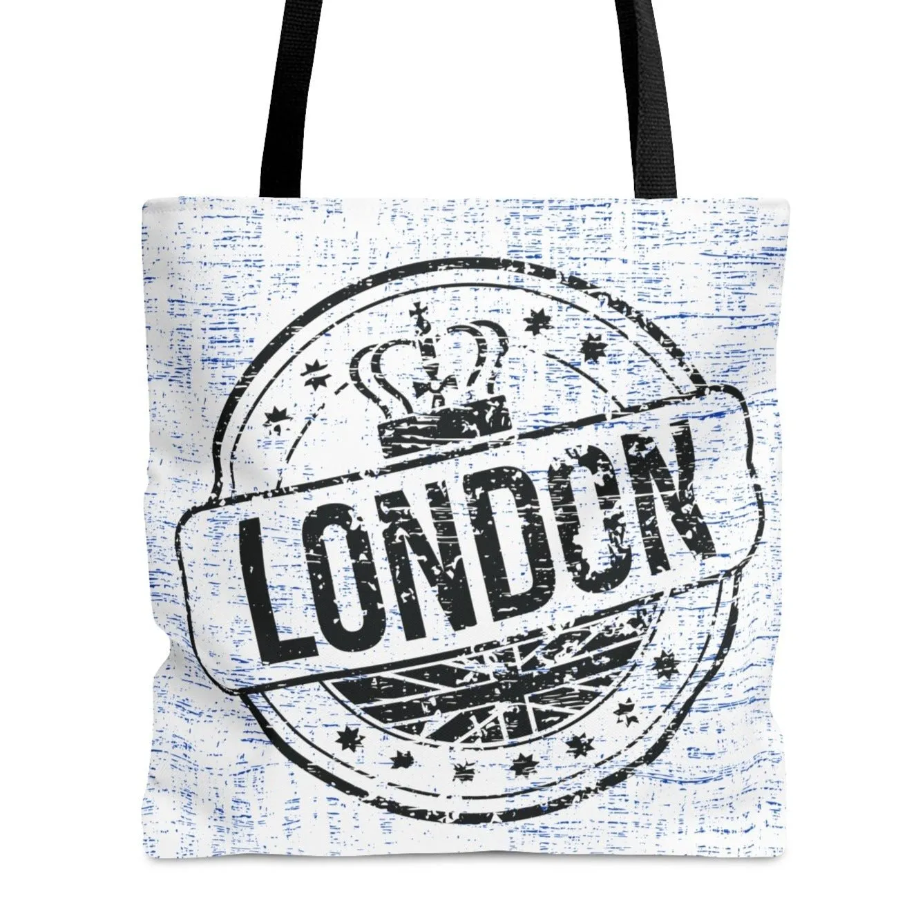London Circle Design Large Tote Bag - Stylish British-Inspired Fashion Accessory