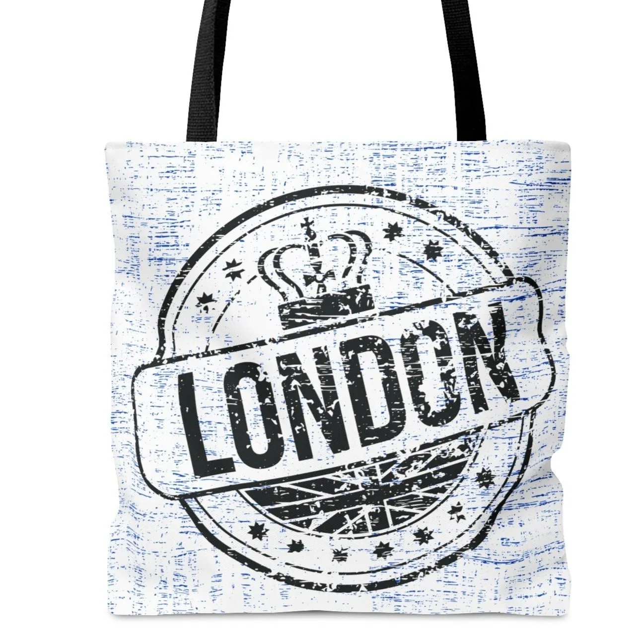 London Circle Design Large Tote Bag - Stylish British-Inspired Fashion Accessory