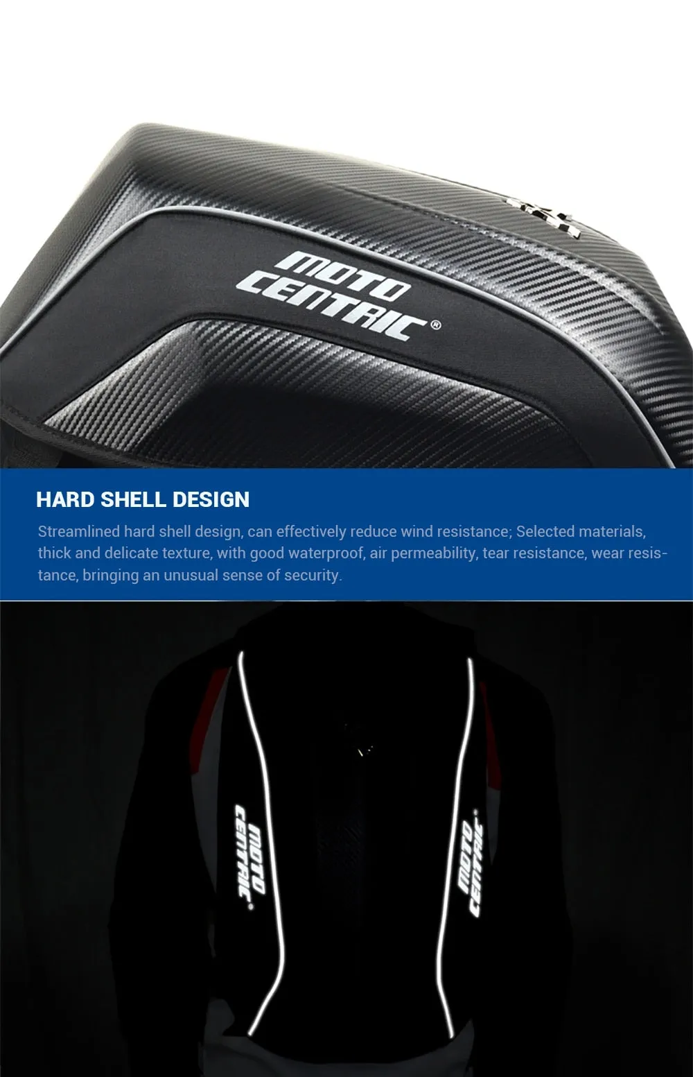 Moto Centric No drag Backpacks