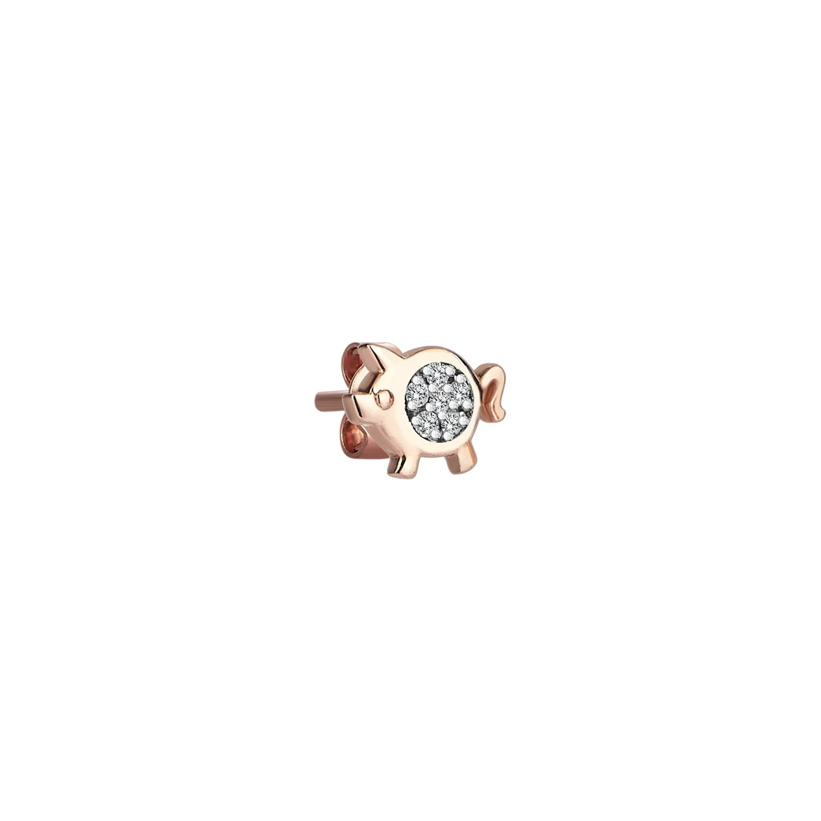 Pavé Piggy Stud Earring