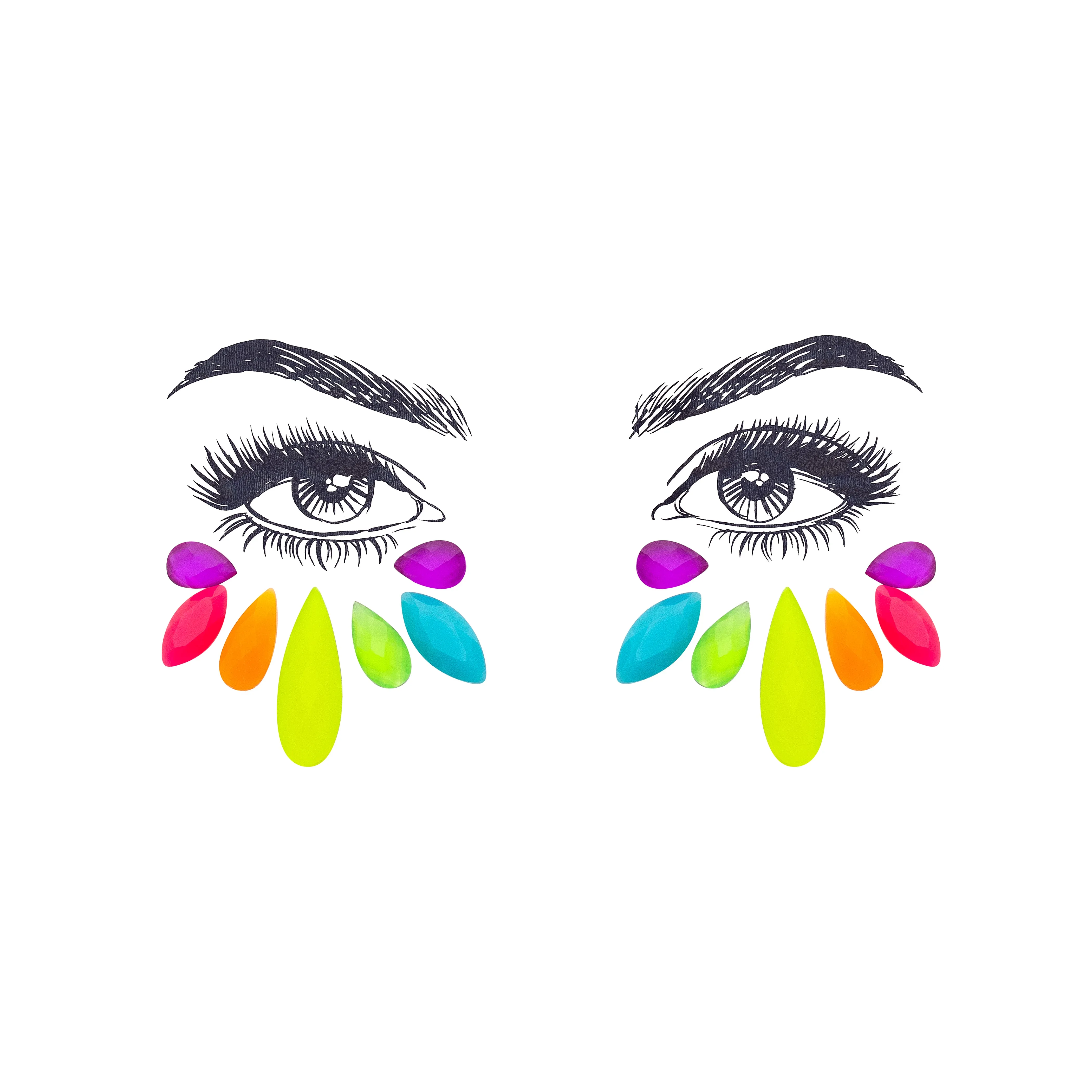 Sita Face Gem Stickers