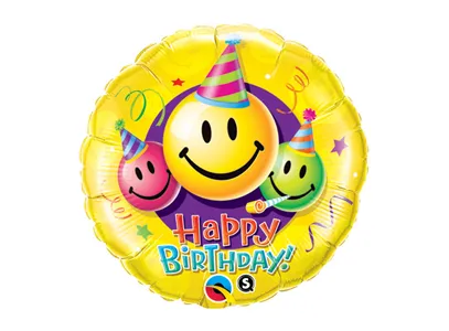 Smiley Faces Birthday Balloon