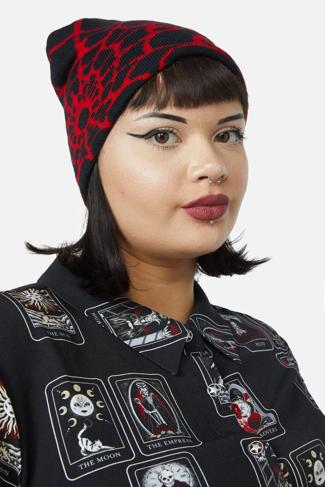 Spider Web Beanie