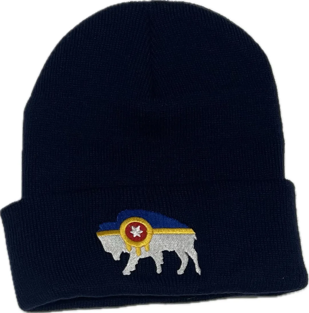 Tulsa Bison Flag Beanie